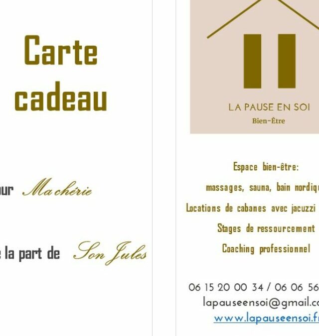 Carte cadeau La Pause En Soi